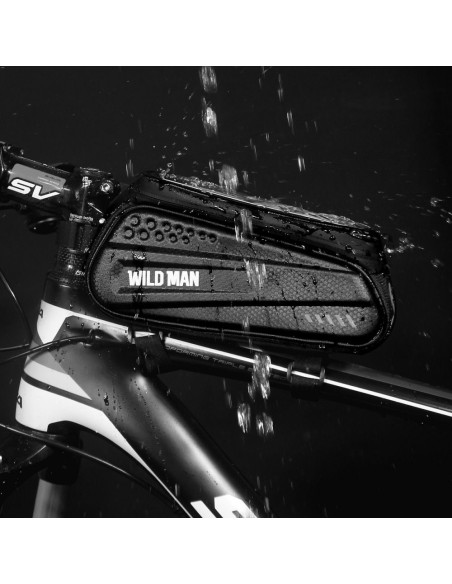 Support vélo / sacoche avec fermeture éclair WILDMAN ES3 1L 4 "- 7"
