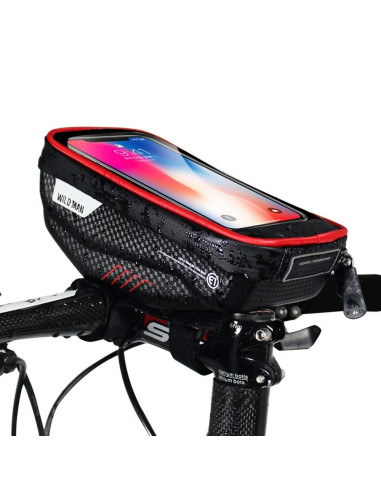 Support vélo / sacoche sur guidon a fermeture éclaire WILDMAN E1 1L 4" - 7"