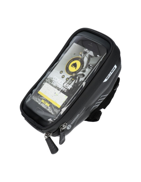 Support vélo / sacoche sur guidon a fermeture éclaire WILDMAN E1 1L 4" - 7"