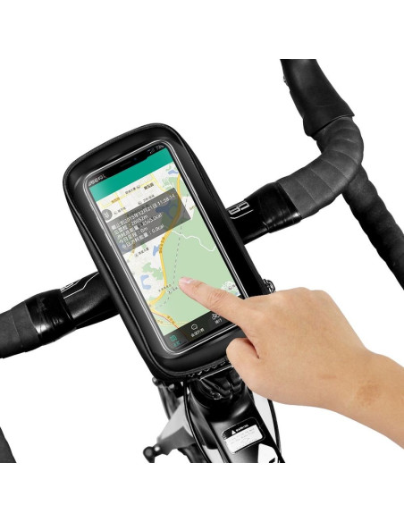 Support vélo / sacoche sur guidon a fermeture éclaire WILDMAN E1 1L 4" - 7"