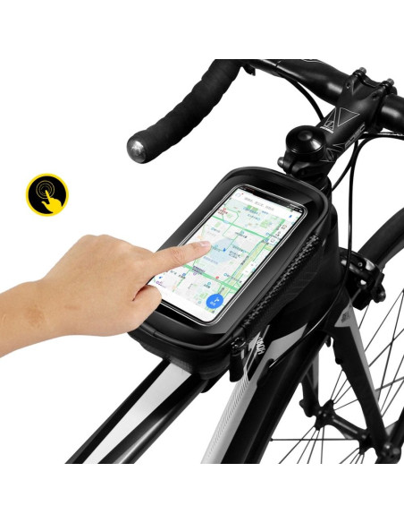 Support vélo / sacoche a fermeture éclaire WILDMAN E2 1L 4" - 7"
