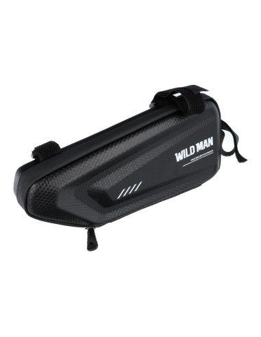 Support sur vélo / sacoche triangulaire sous le cadre avec fermeture éclaire WILDMAN E4 1.5L 4 "- 7"