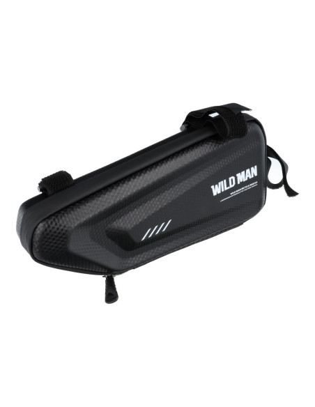 Support sur vélo / sacoche triangulaire sous le cadre avec fermeture éclaire WILDMAN E4 1.5L 4 "- 7"