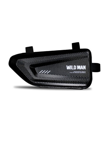 Support sur vélo / sacoche triangulaire sous le cadre avec fermeture éclaire WILDMAN E4 1.5L 4 "- 7"