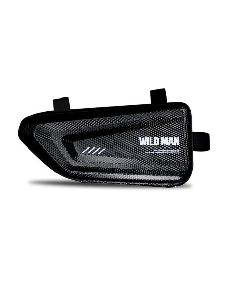 Support sur vélo / sacoche triangulaire sous le cadre avec fermeture éclaire WILDMAN E4 1.5L 4 "- 7"