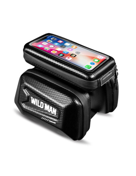 Support vélo / sacoche avec fermeture éclaire WILDMAN E6S 1,2L 4 "- 7"