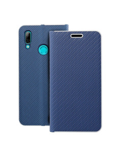 Etui LUNA Carbon pour HUAWEI P Smart 2019 blue