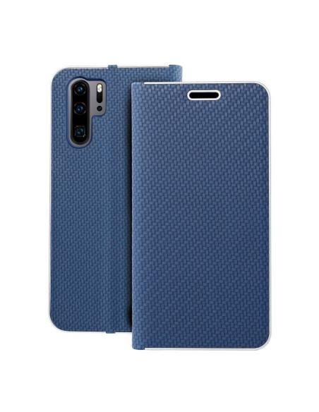 Etui LUNA Carbon pour HUAWEI P30 Pro blue