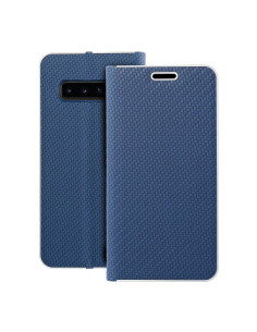 Etui LUNA Carbon pour SAMSUNG S10 blue