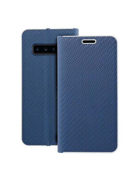 Etui LUNA Carbon pour SAMSUNG S10 blue