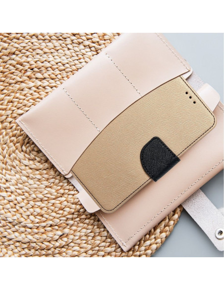 Etui Fancy Book XIAOMI Redmi 9A or/ noir