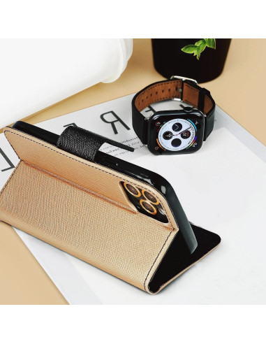 Etui Fancy Book XIAOMI Redmi 9A or/ noir