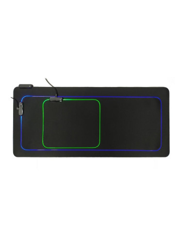 Tapis de souris et souris pour joueurs 800x300x3mm / noir / LED RGB 10 modes