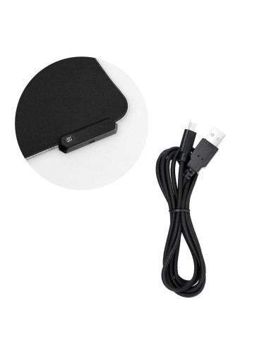 Tapis de souris et souris pour joueurs 800x300x3mm / noir / LED RGB 10 modes