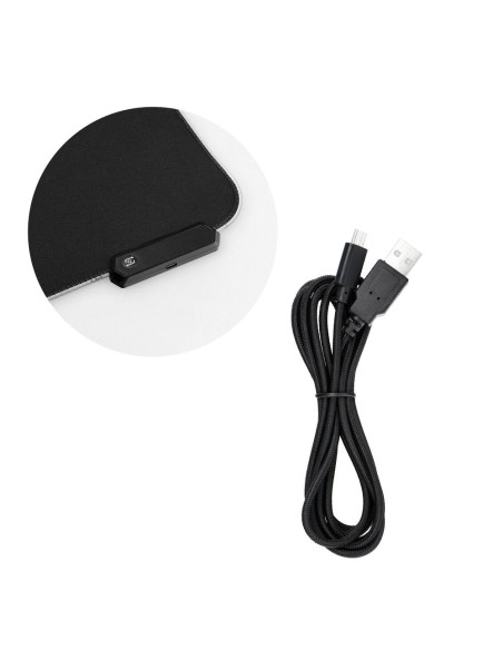 Tapis de souris et souris pour joueurs 800x300x3mm / noir / LED RGB 10 modes