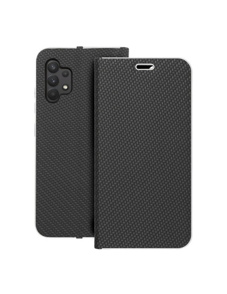Etui LUNA Carbon pour SAMSUNG A32 LTE ( 4G ) noir