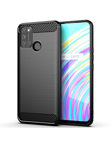 COQUE FORCELL - CARBON pour OPPO A53 2020 NOIR