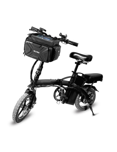 Support vélo / sacoche avec protege guidon a fermeture éclaire WILDMAN GS6 4L 4" - 7"