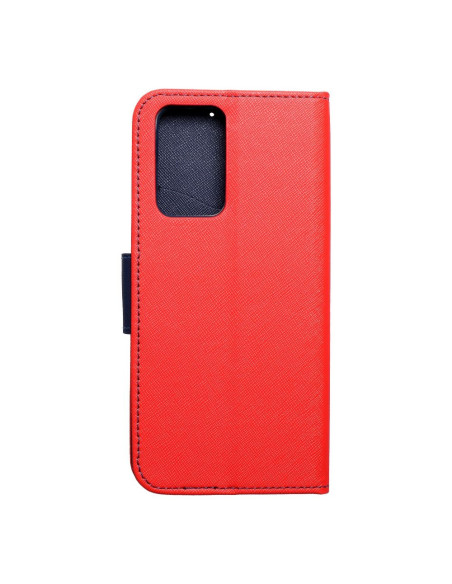 Etui Fancy Book pour XIAOMI Redmi NOTE 10 PRO / 10 PRO MAX rouge/ bleu marine