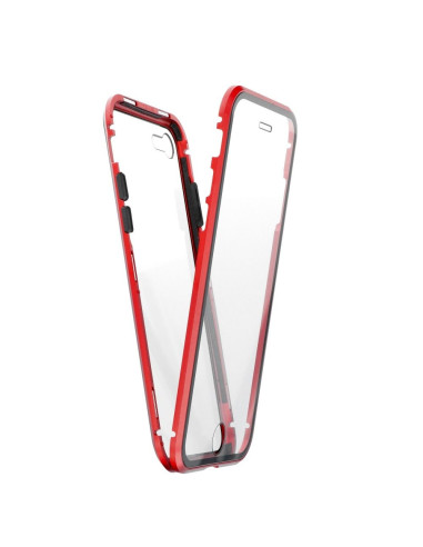 Coque Magneto 360 pour Samsung S21 PLUS rouge