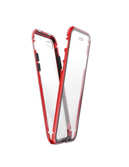 Coque Magneto 360 pour Samsung S21 PLUS rouge