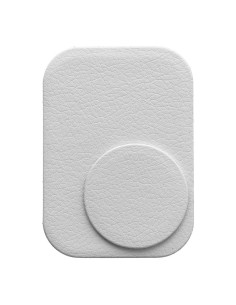 Plaques en cuir argenté pour le support magnétique