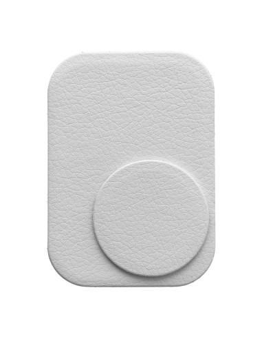 Plaques en cuir argenté pour le support magnétique