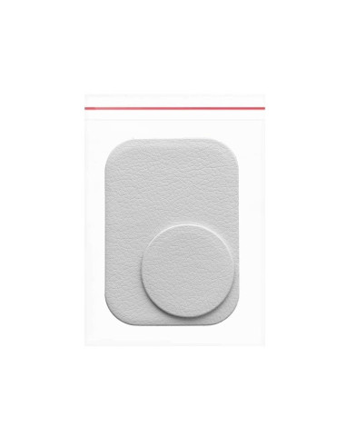 Plaques en cuir argenté pour le support magnétique