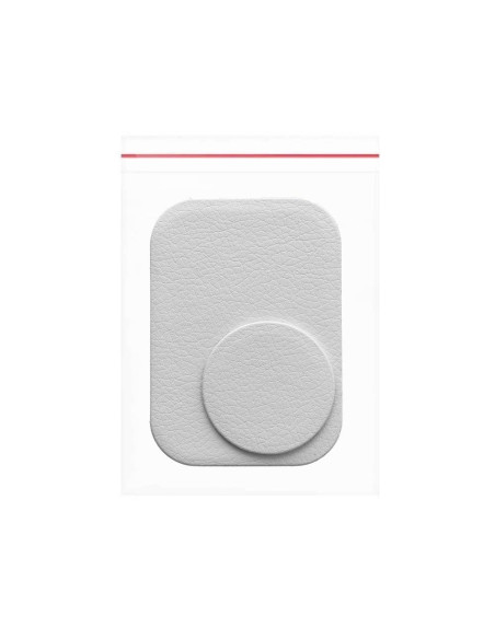 Plaques en cuir argenté pour le support magnétique
