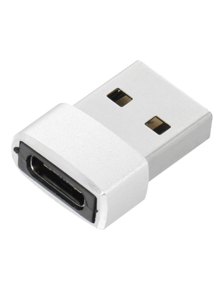 Adaptateur Type C pour USB A argent