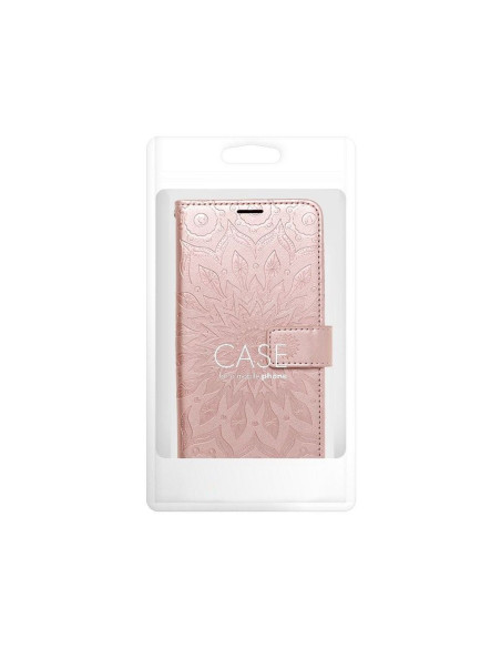 Etui MEZZO Book pour IPHONE 12 / 12 PRO mandala or rose