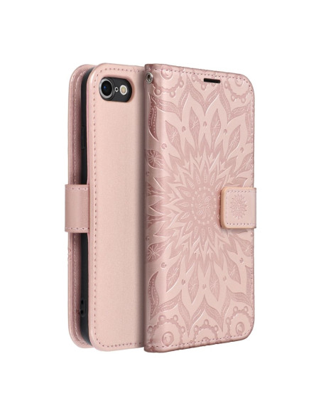 Etui MEZZO Book pour IPHONE 7 / 8 / SE 2020 / SE 2022 mandala or rose
