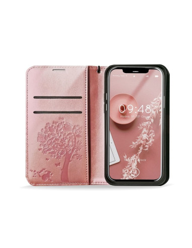 Etui MEZZO Book pour SAMSUNG A32 5G arbre or rose