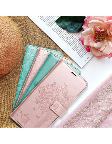 Etui MEZZO Book pour SAMSUNG A32 5G arbre or rose