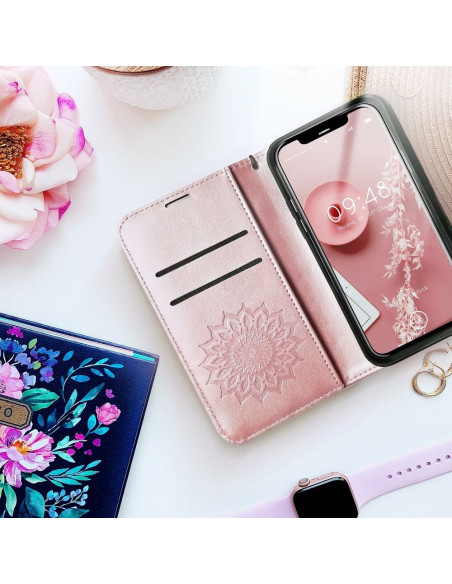 Etui MEZZO Book pour SAMSUNG A32 5G mandala or rose