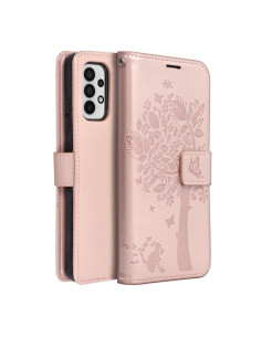 Etui MEZZO Book pour SAMSUNG A32 LTE ( 4G ) arbre or-rose 2