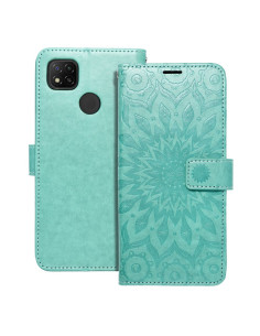 Etui MEZZO Book pour XIAOMI Redmi 9C / 9C NFC mandala vert
