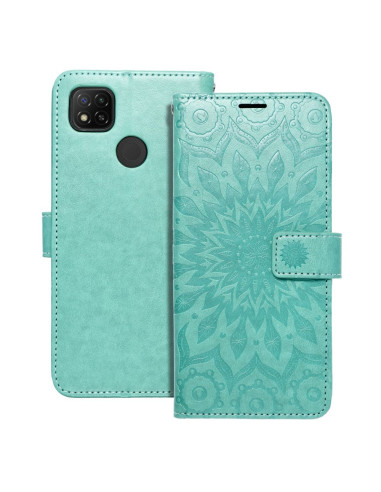 Etui MEZZO Book pour XIAOMI Redmi 9C / 9C NFC mandala vert