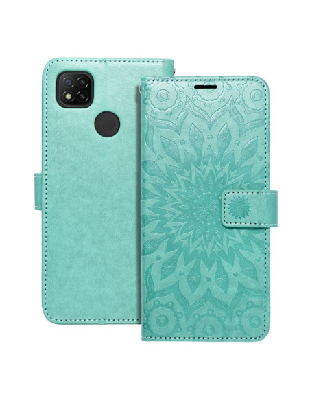 Etui MEZZO Book pour XIAOMI Redmi 9C / 9C NFC mandala vert