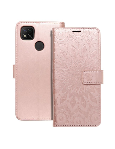 Etui MEZZO Book pour XIAOMI Redmi 9C / 9C NFC mandala or-rose