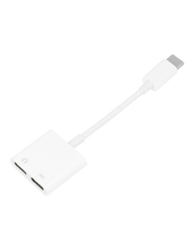 Adaptateur HF/audio + chargement Type C do Typ C blanc BOX [DAC]