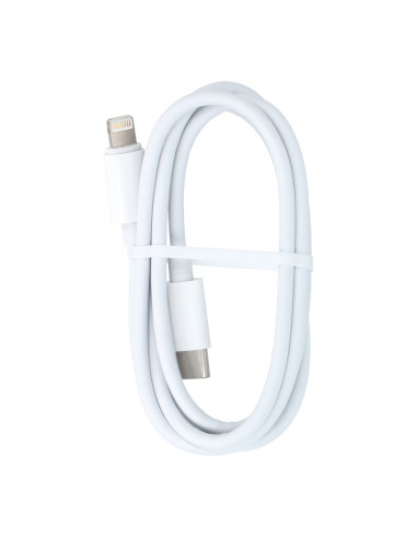 Cable Type C pour iPhone Lightning 8-pin Power Delivery PD20W 3A C291 blanc 1m BOX
