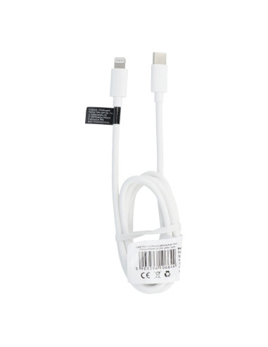 Cable Type C pour iPhone Lightning 8-pin Power Delivery PD20W 3A C291blanc 1m