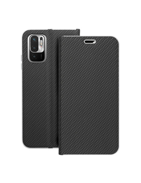 Etui LUNA Carbon pour XIAOMI Redmi NOTE 10 / 10S noir