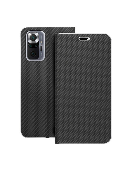 Etui LUNA Carbon pour Xiaomi Redmi NOTE 10 Pro noir