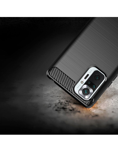 COQUE FORCELL - CARBON pour XIAOMI Redmi NOTE 10 5G NOIR