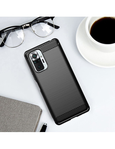COQUE FORCELL - CARBON pour XIAOMI Redmi NOTE 10 5G NOIR