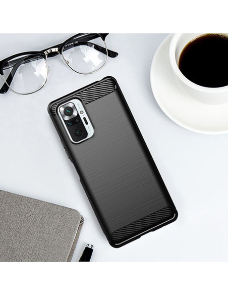 COQUE FORCELL - CARBON pour XIAOMI Redmi NOTE 10 5G NOIR