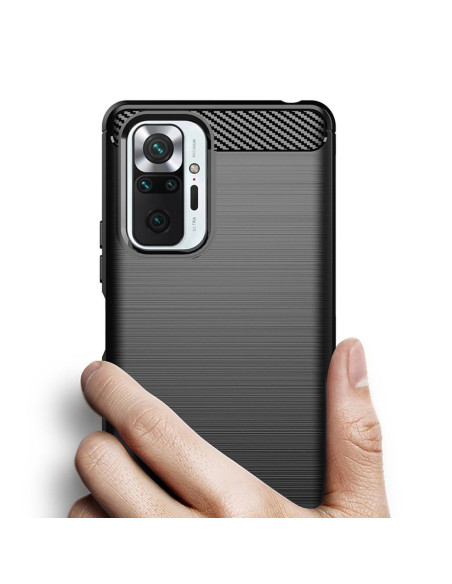 COQUE FORCELL - CARBON pour XIAOMI Redmi Note 10 Pro / Redmi Note 10 Pro Max NOIR