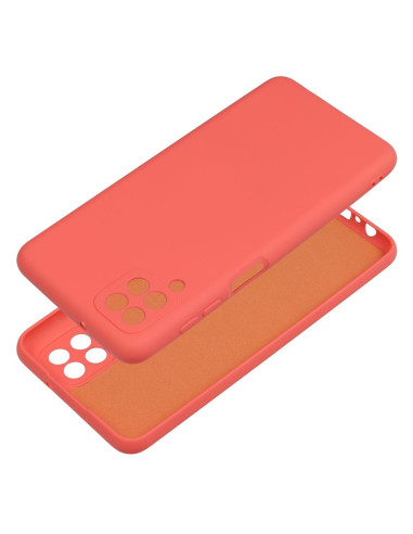 COQUE SILICONE pour SAMSUNG Galaxy A12 pêche